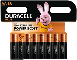 Batterij Duracell Plus Powerboost 16x AA 16 Stuk