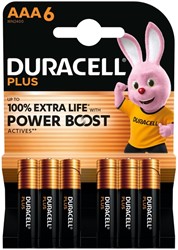 Batterij Duracell Plus Powerboost 6x AAA 6 Stuk