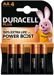 Batterij Duracell Plus Powerboost 4x AA 4 Stuk