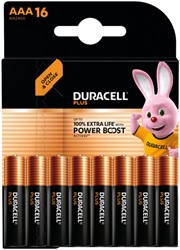 Batterij Duracell Plus Powerboost 16x AAA 16 Stuk