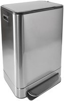 Pedaalemmer Desq 40 liter rvs zilver