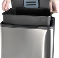 Pedaalemmer Desq 40 liter rvs zilver 1 Stuk-3