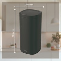 Afvalbak Desq Touch 30 liter RVS zwart 1 Stuk-2