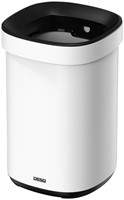 Afvalbak Desq open inworp 20 liter metaal wit