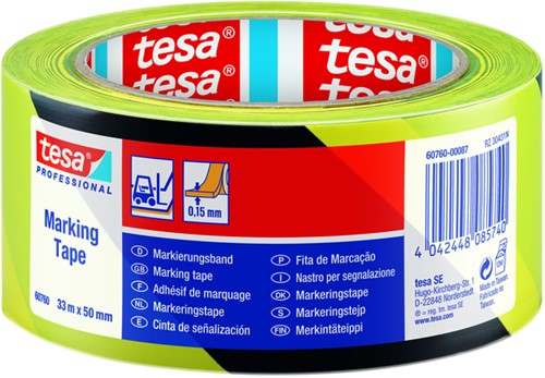 Markeringstape tesa Prof 60760 PV1 50mmx33m gl zw 1 Rol