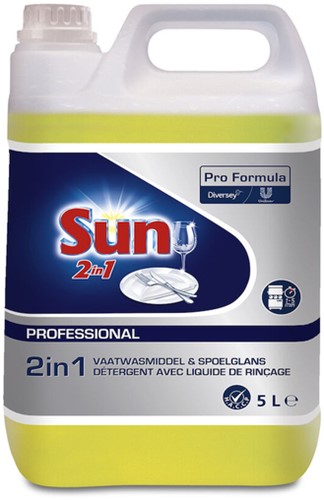 Vaatwasmiddel Sun Pro Formula 2in1 vloeibaar 5L 5 Liter