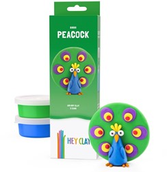 Klei Hey Clay Peacock 3 potjes 1 Doos