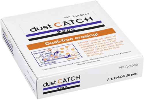 Gum Tombow Mono dust Catch 19 gram zwart 1 Stuk-1
