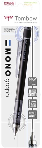 Vulpotlood Tombow MONO graph HB 0.5mm zwart 1 Stuk