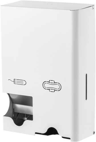 Dameshygiënedispenser klein RVS wit MQSTB P 1 Dispenser