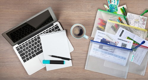 Opbergtas Djois met rits A5 assorti 1 Stuk-3