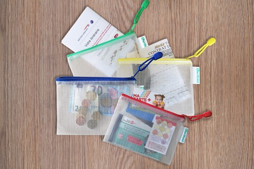 Opbergtas Djois met rits A6 assorti 1 Stuk-3