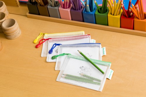 Opbergtas Djois met rits A6 assorti 1 Stuk-3