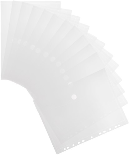 Enveloptas Djois CC A4 horizontaal geperf trans 1 Stuk