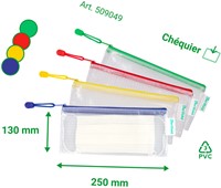 Opbergtas Djois met rits chequeboek formaat ass 1 Stuk-2
