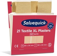 Pleisters Salvequick textiel extra groot 6x21st 6 pak-3