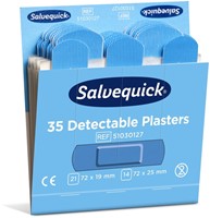 Pleisters Salvequick detectabel refill 6x35st 6 pak-3