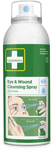 Oog en wondreinigende Spray Cederroth 150ml 1 Stuk