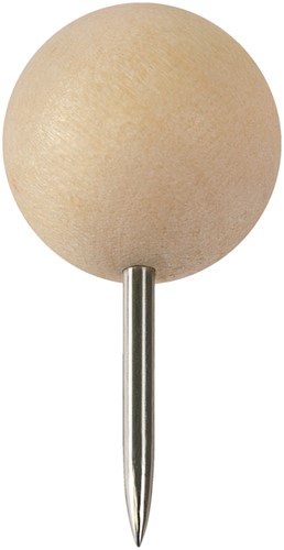 Punaises Nobo hout voor memobord 40st 40 Stuk