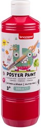 Plakkaatverf Bruynzeel fles 500ml primair rood 500 Milliliter