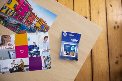 Inktcartridge Brother LC-521C blauw 1 Stuk-1