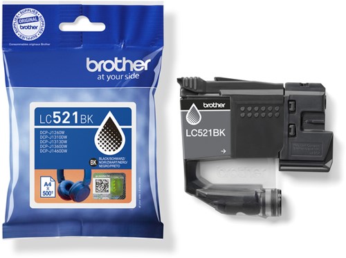 Inktcartridge Brother LC-521BK zwart 1 Stuk-3