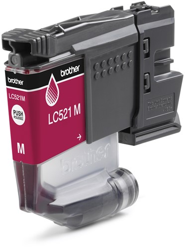 Inktcartridge Brother LC-521M rood 1 Stuk-2