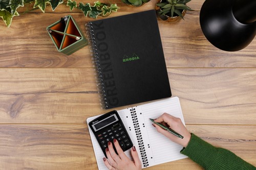 Notitieboek Rhodia Greenbook recycled A4+ lijn hc 1 Stuk-2