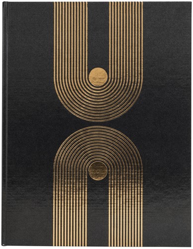 Gastenboek Exacompta Graphik 270x220 blanco zwart 1 Stuk