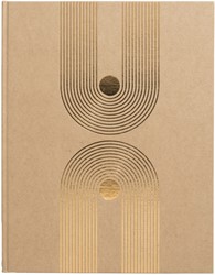 Gastenboek Exacompta Graphik 270x220 blanco kraft 1 Stuk