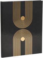 Gastenboek Exacompta Graphik 270x220 blanco zwart 1 Stuk-2