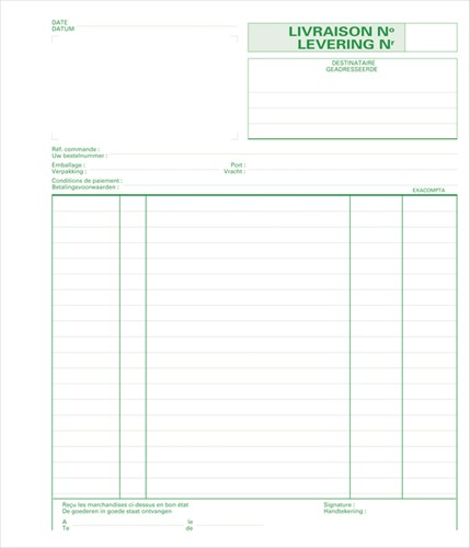 Leveringenboek Exacompta Manifold du 50vel Nl Fr 1 Stuk-2