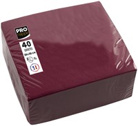 Servet Pronappe 380x380mm 40 vel bordeauxrood 40 Stuk-1
