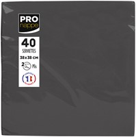 Servet Pronappe 380x380mm 40 vel zwart 40 Stuk