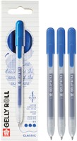 Gelschrijver Sakura Gelly Roll Classic 08 klikfunctie blauw 3 stuks-1