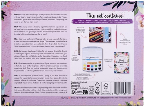 Aquarelverfset Talens Art Creation Floral Watercolour Art assorti-1