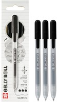 Gelschrijver Sakura Gelly Roll Classic 08 klikfunctie zwart 3 stuks-1