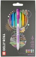 Gelschrijver Sakura Gelly Roll Metallic 08 klikfunctie assorti 10st-2