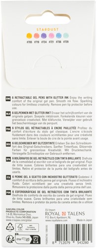 Gelschrijver Sakura Gelly Roll Stardust 6 kleuren 6 Stuk-3