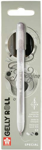 Gelschrijver Sakura Gelly Roll Special 3st zilver 3 Stuk-2