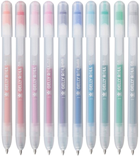 Gelschrijver Sakura Gelly Roll Stardust 10 kleuren 10 Stuk