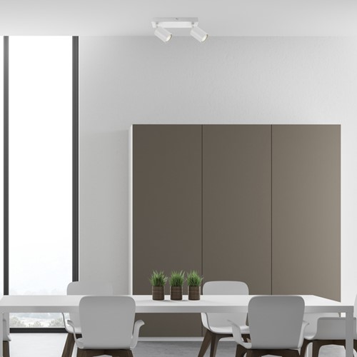 Plafondspot Integral Siena 2 spot IP20 GU10 wit 1 Stuk-2