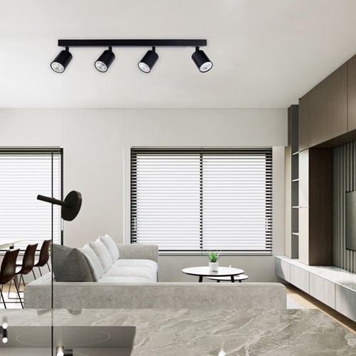 Plafondspot Integral Siena 4 spot IP20 GU10 zwart 1 Stuk-2