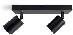 Plafondspot Integral Siena 2 spot IP20 GU10 zwart