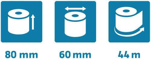 Telrol Exacompta 80mmx44mx12mm SafeContact therm 1 Stuk-1