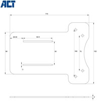 Vesa montage plaat ACT voor AC7150 1 Stuk-2