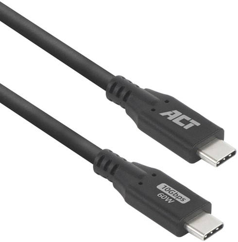 Kabel ACT USB-C 3.0 10Gbps 60W USB 1 meter 1 Stuk