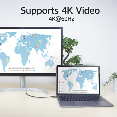 Kabel ACT USB-C 3.0 10Gbps 60W USB 1 meter 1 Stuk-2