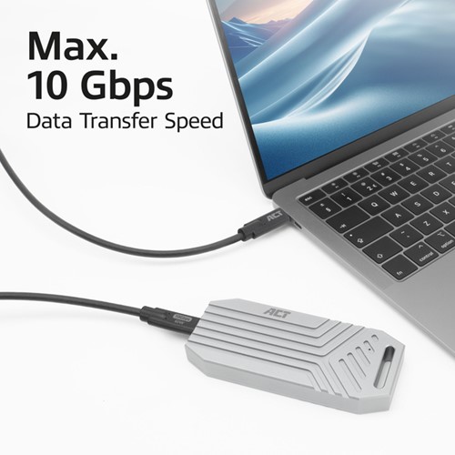 Kabel ACT USB-C 3.0 10Gbps 60W USB 3 meter 1 Stuk-3