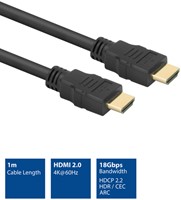 Kabel ACT HS v2.0 HDMI-A male HDMI-A m (AWG30) 1m 1 Stuk-2